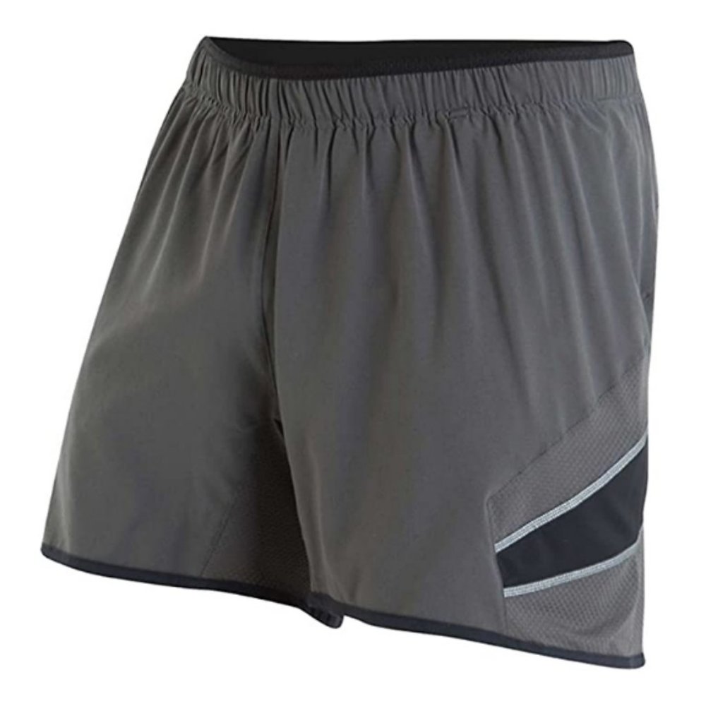 Pearl Izumi Men's 5" Inseam Pursuit Shorts Gray Fully Lined 4 Way Stretch
